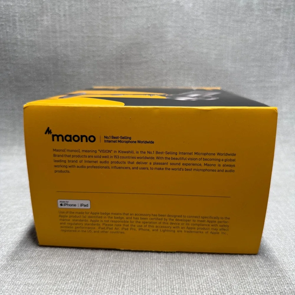 Maono PD200W Wireless Dynamic Microphone RGB USB-C Podcasting Streaming Gaming